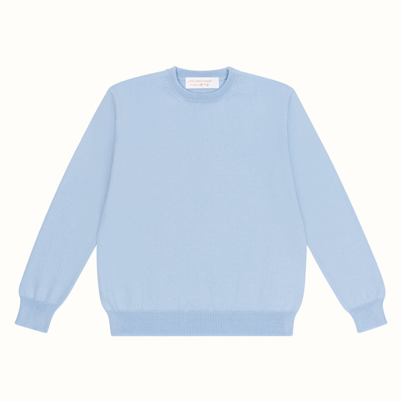 COTTON SWEATER LIGHT BLUE