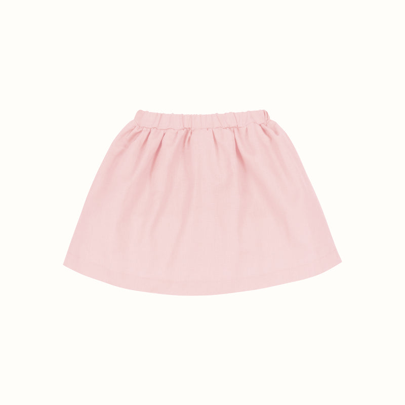 LINEN SKIRT LIGHT PINK