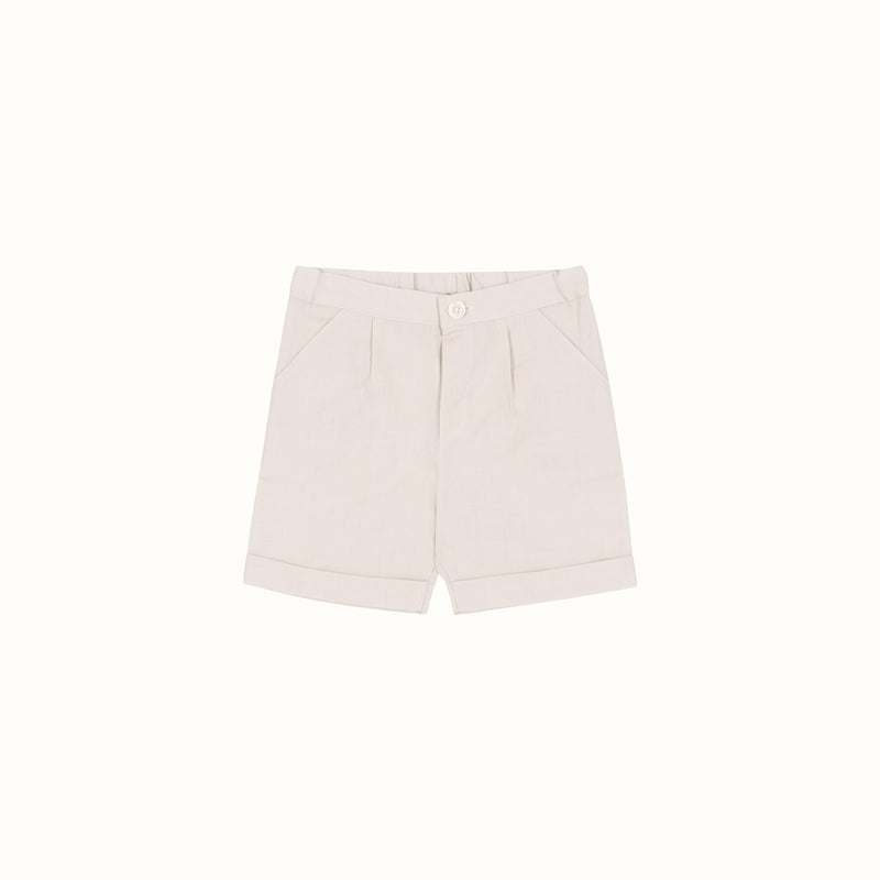 CLASSIC LINEN SHORTS LIGHT GREY