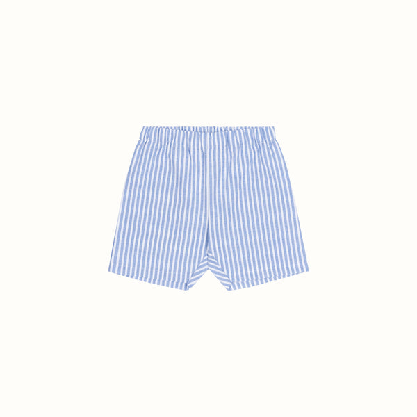 STRIPED SOFT SHORTS BLUE