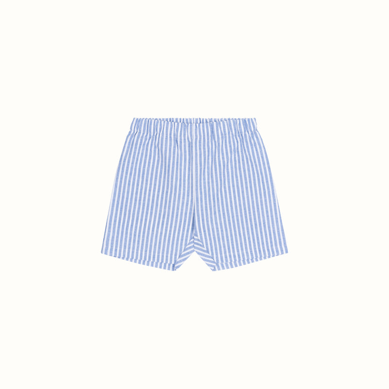 STRIPED SOFT SHORTS BLUE