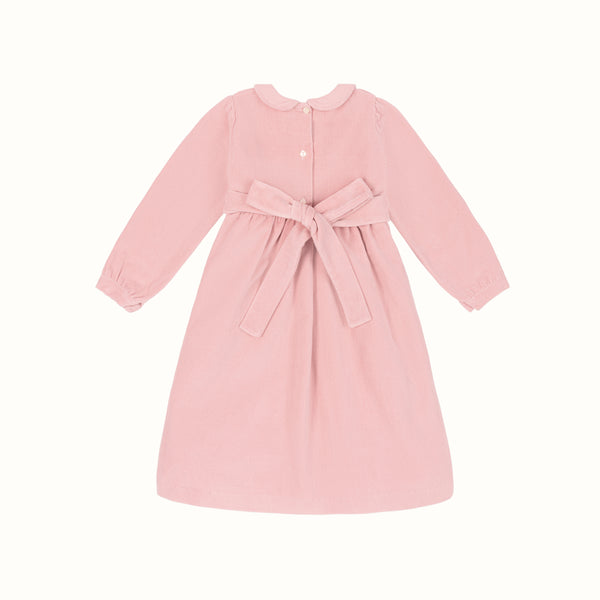 LONDON VELVET DRESS ROSA