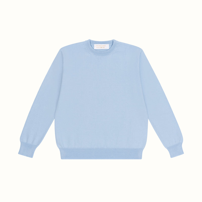 COTTON SWEATER LIGHT BLUE