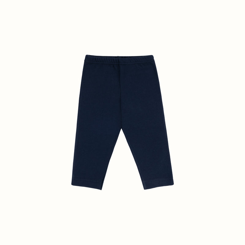 COTTON KNITTED PANTS NAVY